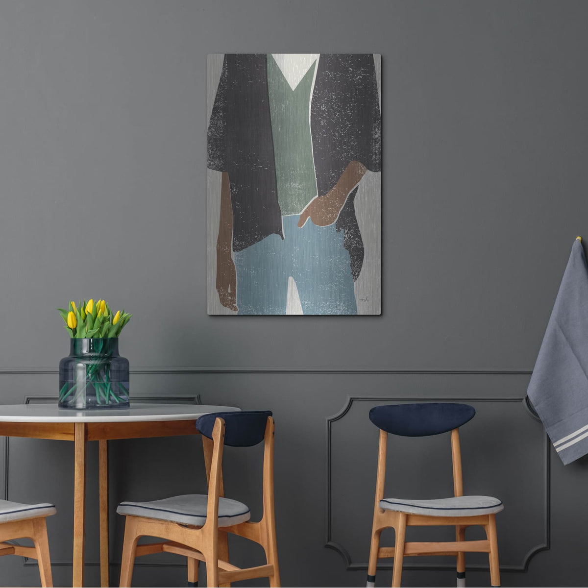 'Casual 1' by Moira Hershey – Metal Wall Art, 24x36 room view