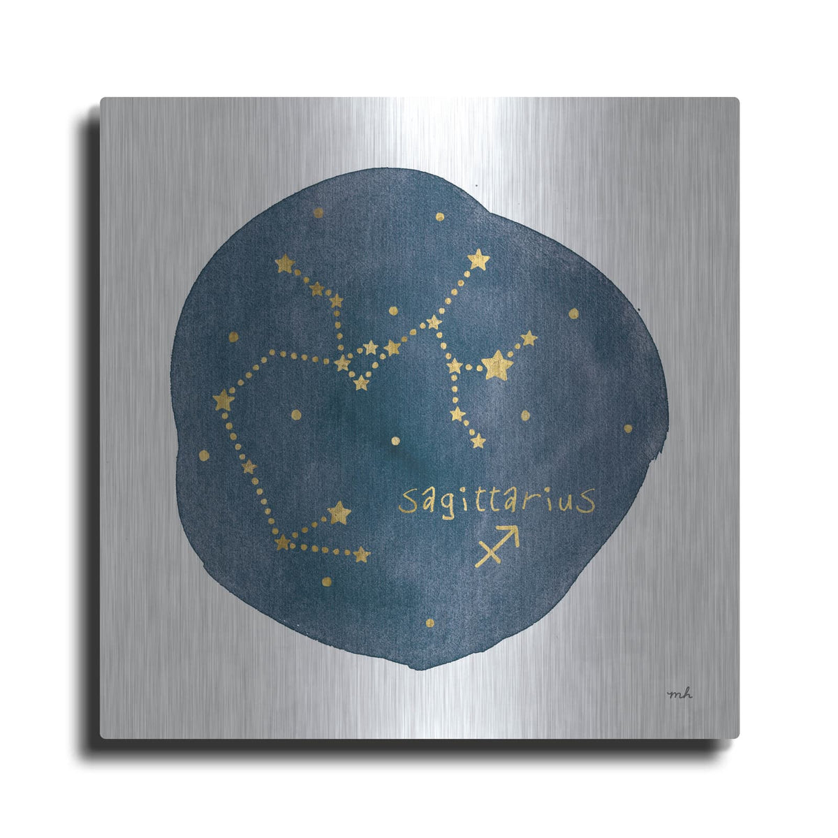 'Horoscope Sagittarius' by Moira Hershey – Metal Wall Art