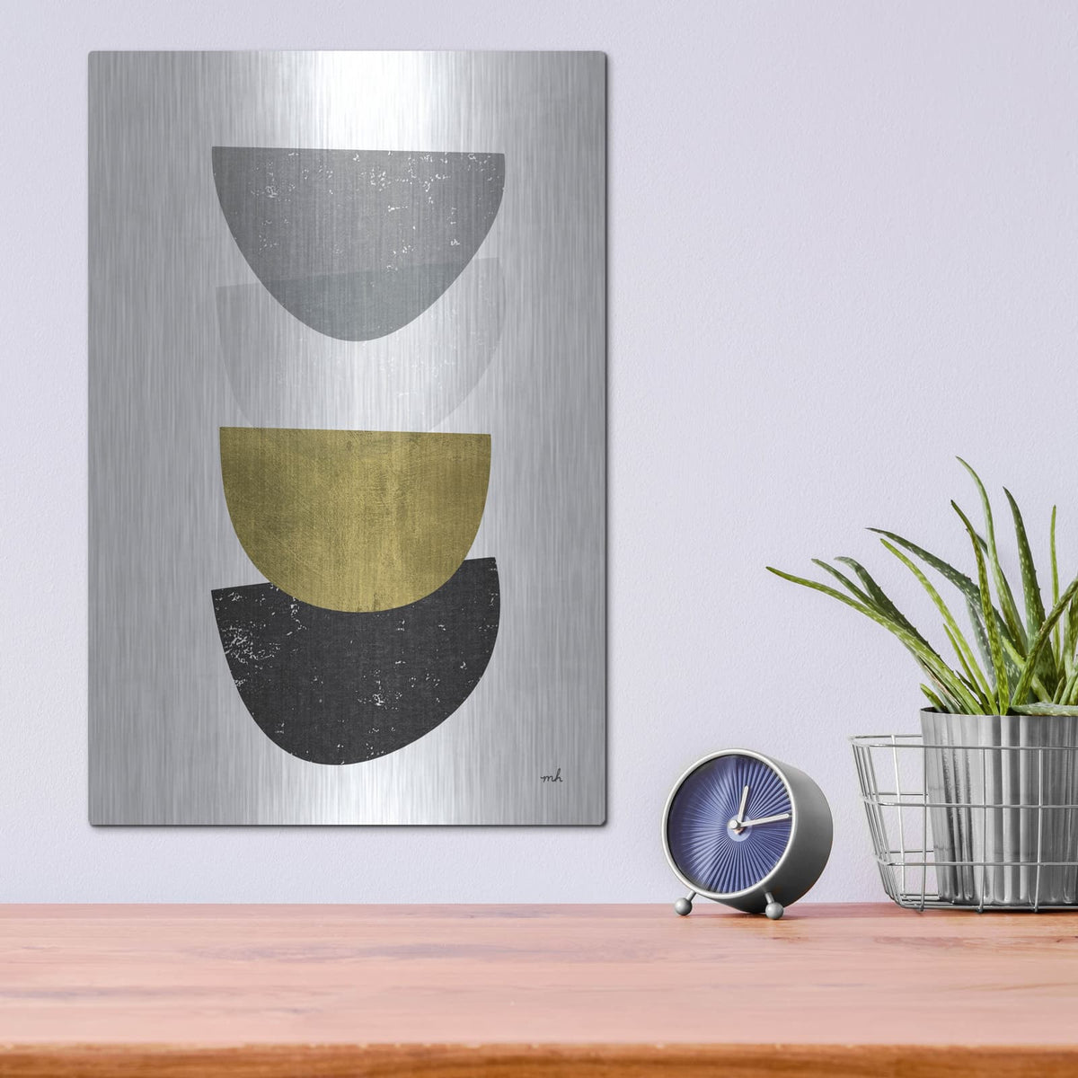'Balance 2 Bg' by Moira Hershey – Metal Wall Art, 12x16 room view
