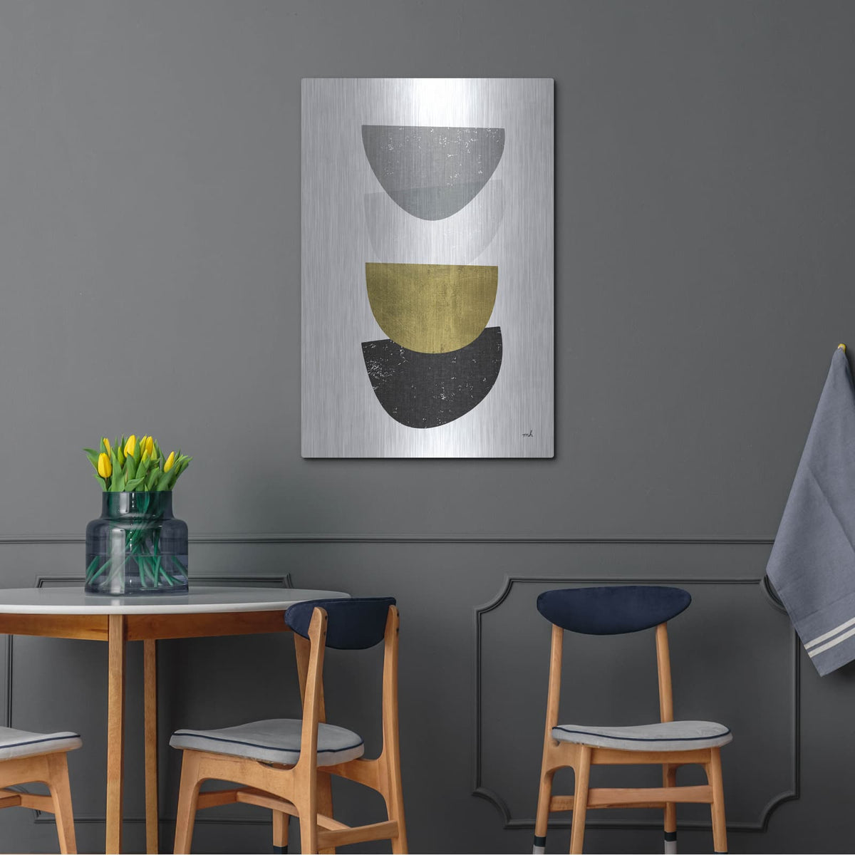 'Balance 2 Bg' by Moira Hershey – Metal Wall Art, 24x36 room view