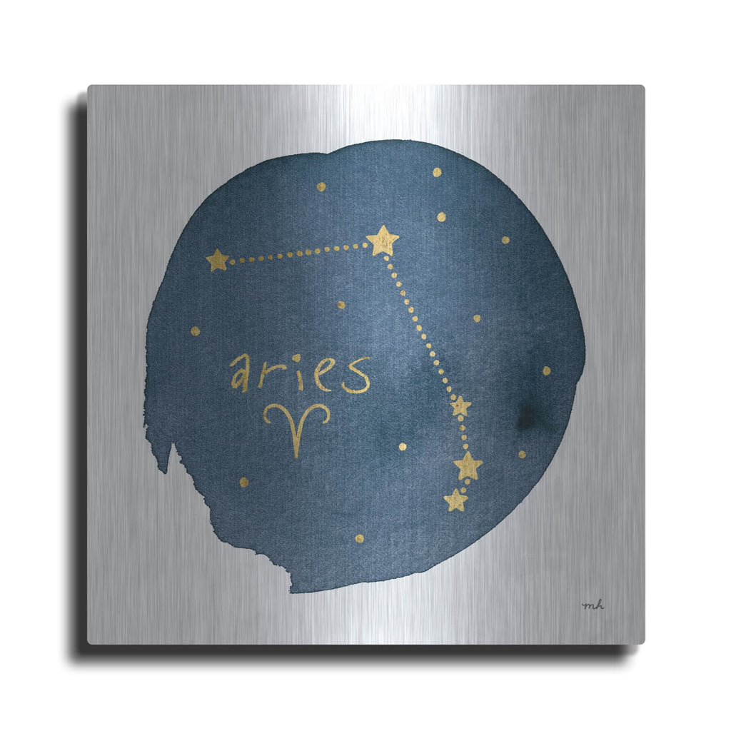 'Horoscope Aries' by Moira Hershey – Metal Wall Art