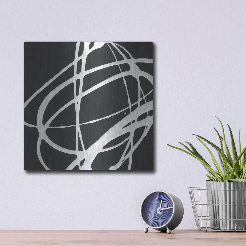 'Tumbling Down 4' by Moira Hershey – Metal Wall Art, 12x12 room view
