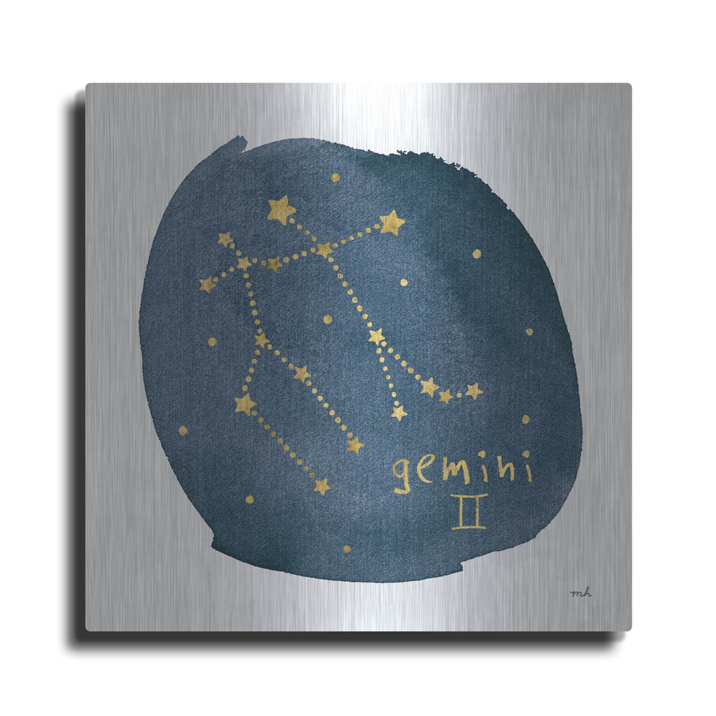 'Horoscope Gemini' by Moira Hershey – Metal Wall Art