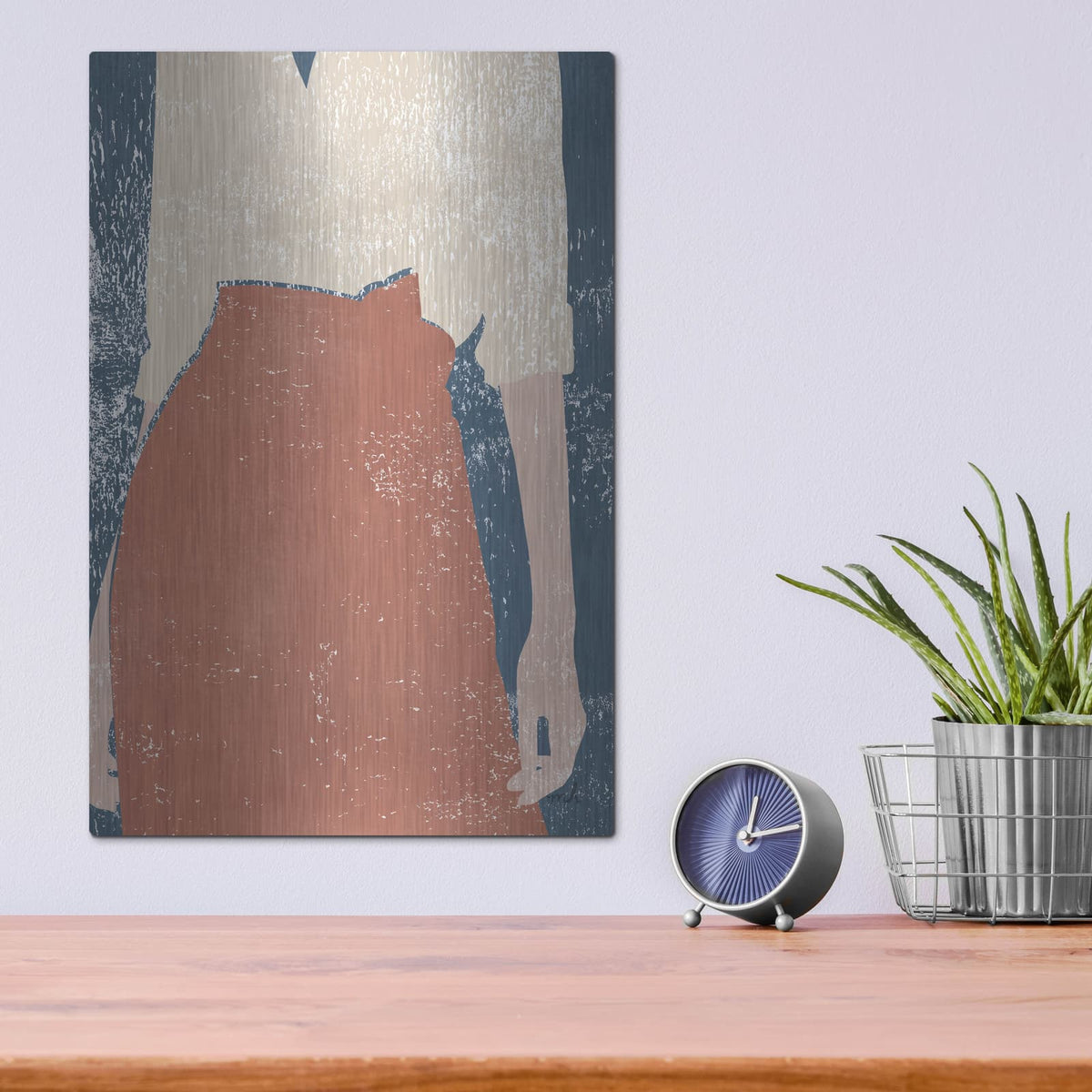 'Casual 4' by Moira Hershey – Metal Wall Art, 12x16 room view