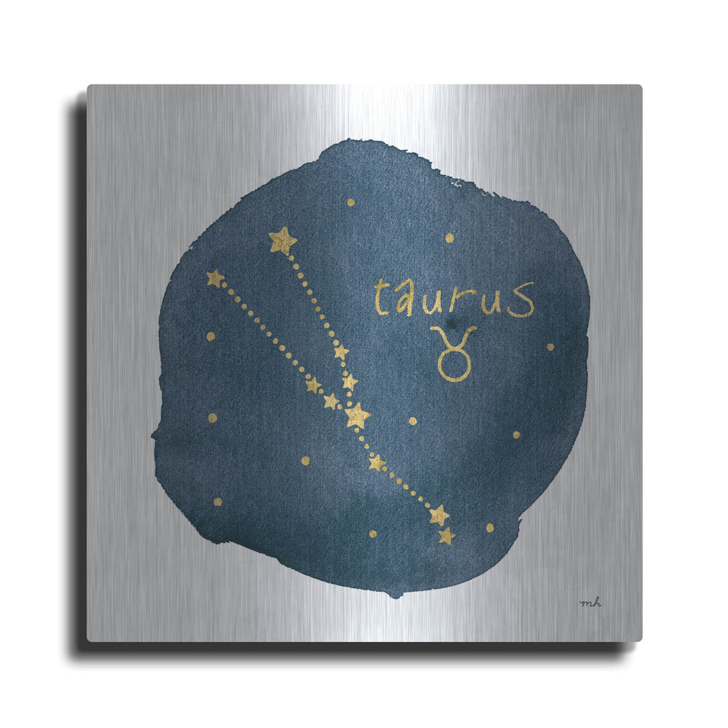 'Horoscope Taurus' by Moira Hershey – Metal Wall Art