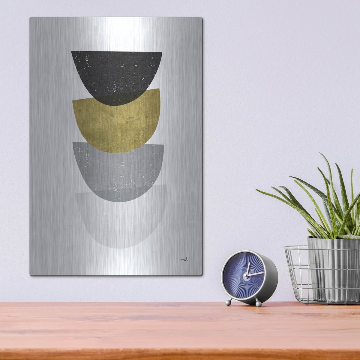 'Balance 3 Bg' by Moira Hershey – Metal Wall Art, 12x16 room view