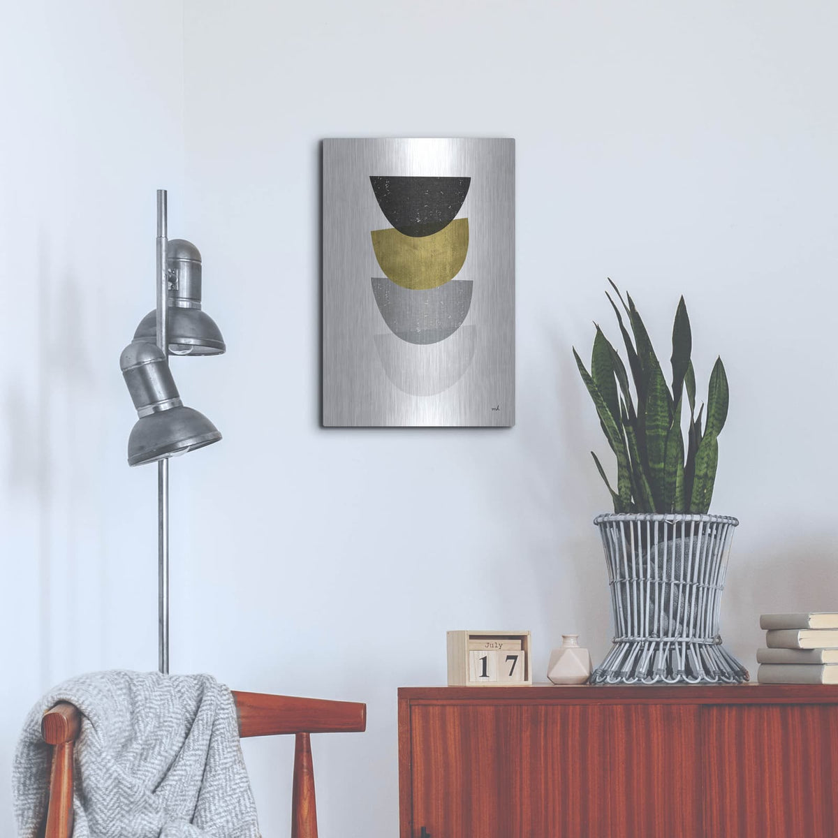'Balance 3 Bg' by Moira Hershey – Metal Wall Art, 16x24 room view
