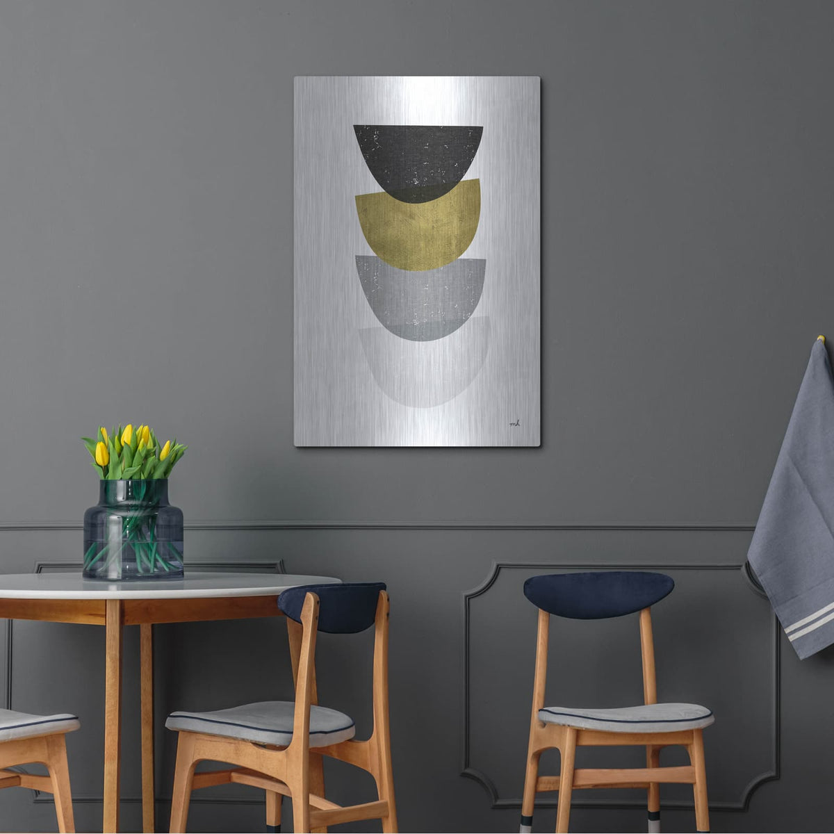 'Balance 3 Bg' by Moira Hershey – Metal Wall Art, 24x36 room view