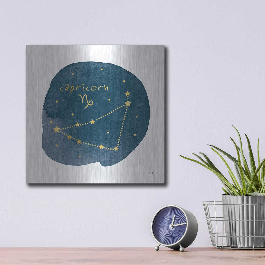 'Horoscope Capricorn' by Moira Hershey – Metal Wall Art, 12x12 room view