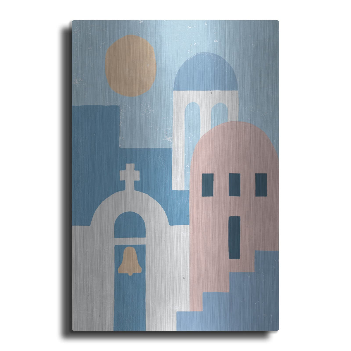 'Santorini Summer 2' by Moira Hershey – Metal Wall Art