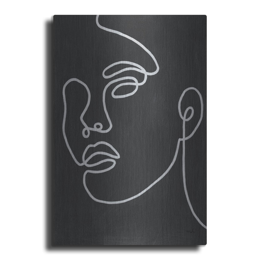 'About Face 2 BW' by Moira Hershey – Metal Wall Art