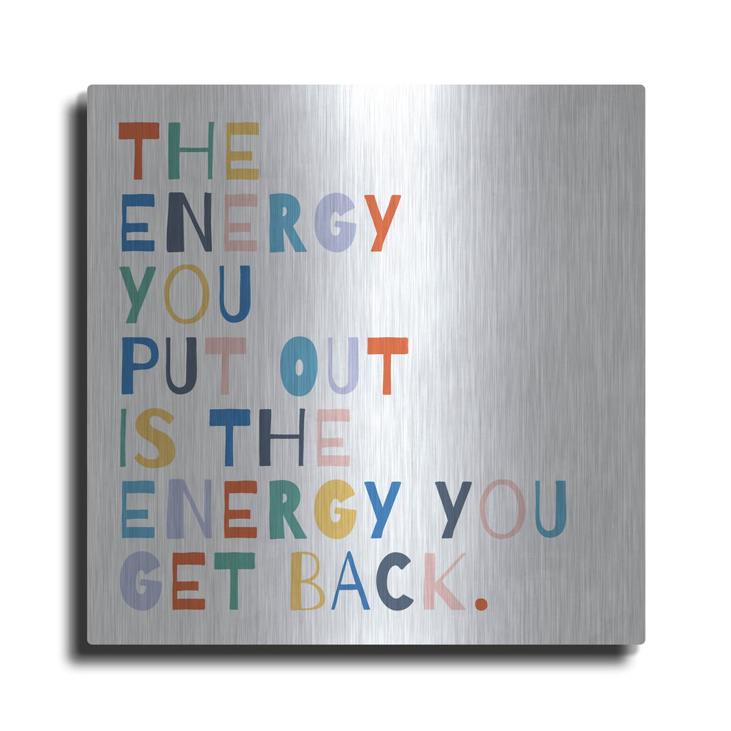 'Rainbow Words 2' by Moira Hershey – Metal Wall Art
