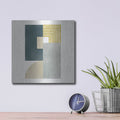 'Deco Glam 2 Sq' by Moira Hershey – Metal Wall Art, 12x12 room view