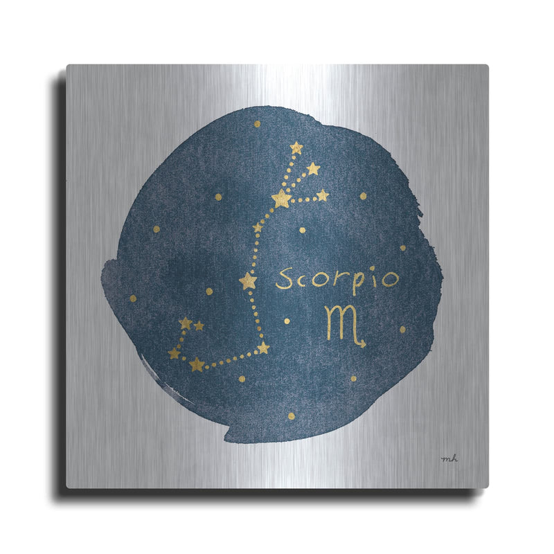 'Horoscope Scorpio' by Moira Hershey – Metal Wall Art
