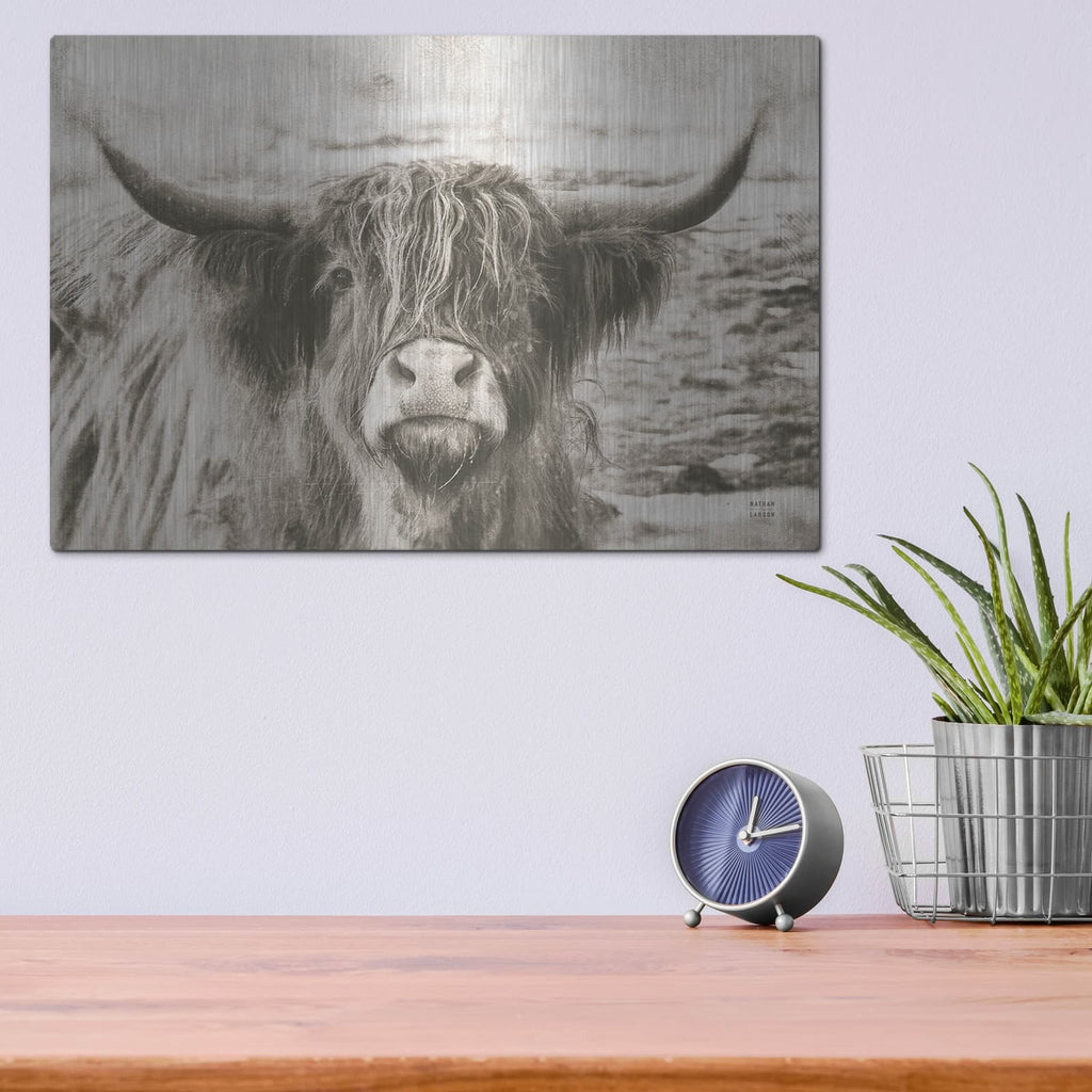 'You Have My Attention' by Nathan Larson – Metal Wall Art, 16x12 room view