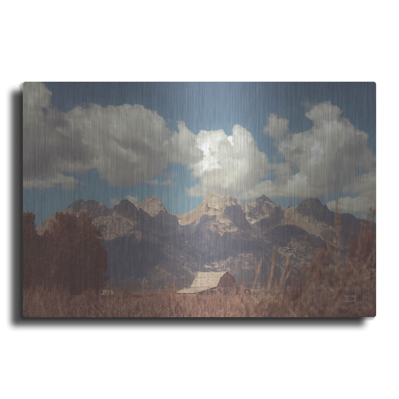 'Wyoming Mountain Lazy Days' by Nathan Larson – Metal Wall Art