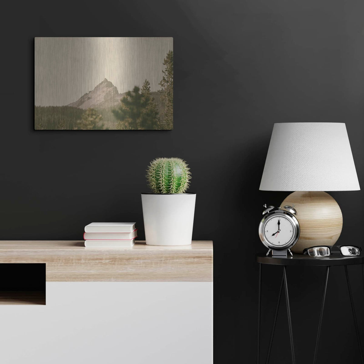 'Mountainous 2' by Nathan Larson – Metal Wall Art, 24x16 room view