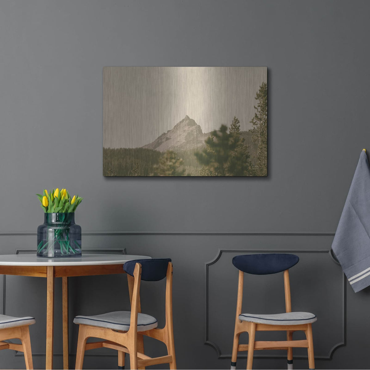 'Mountainous 2' by Nathan Larson – Metal Wall Art, 36x24 room view