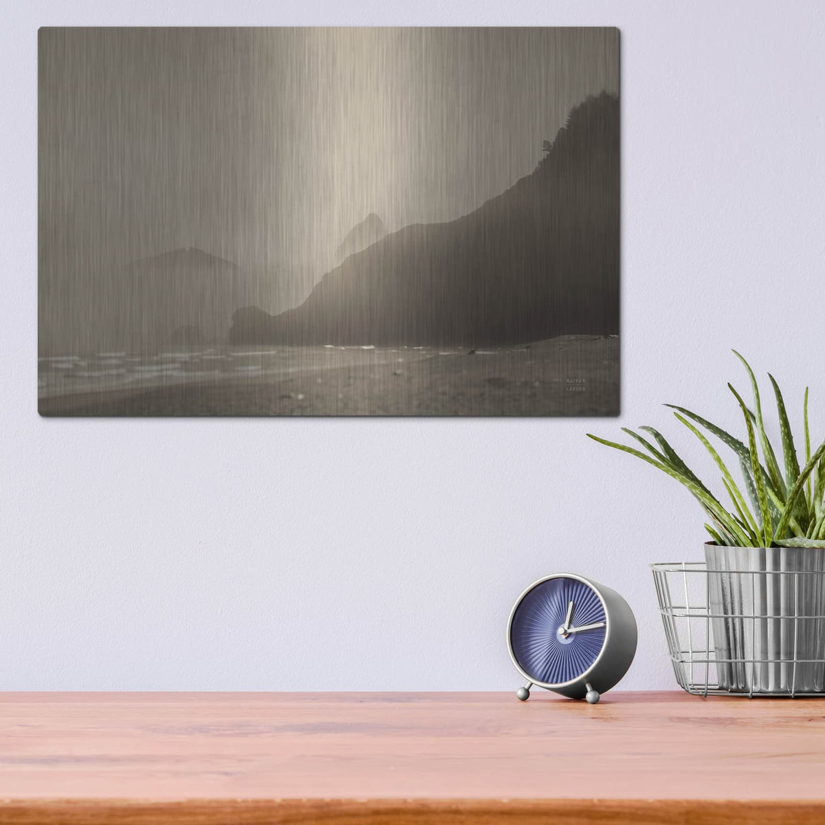 'Pacific Ocean Lost' by Nathan Larson – Metal Wall Art, 16x12 room view