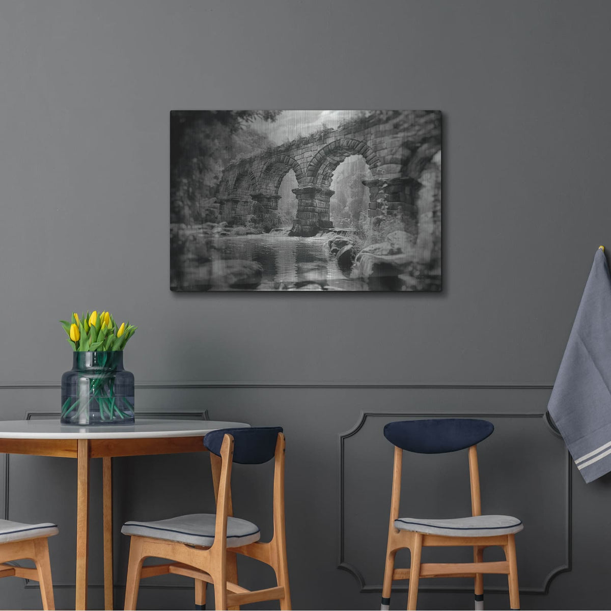 'Aqueduct 2' by Nathan Larson – Metal Wall Art, 36x24 room view
