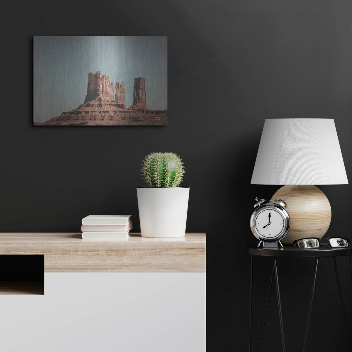 'Monument Valley 2' by Nathan Larson – Metal Wall Art, 24x16 room view