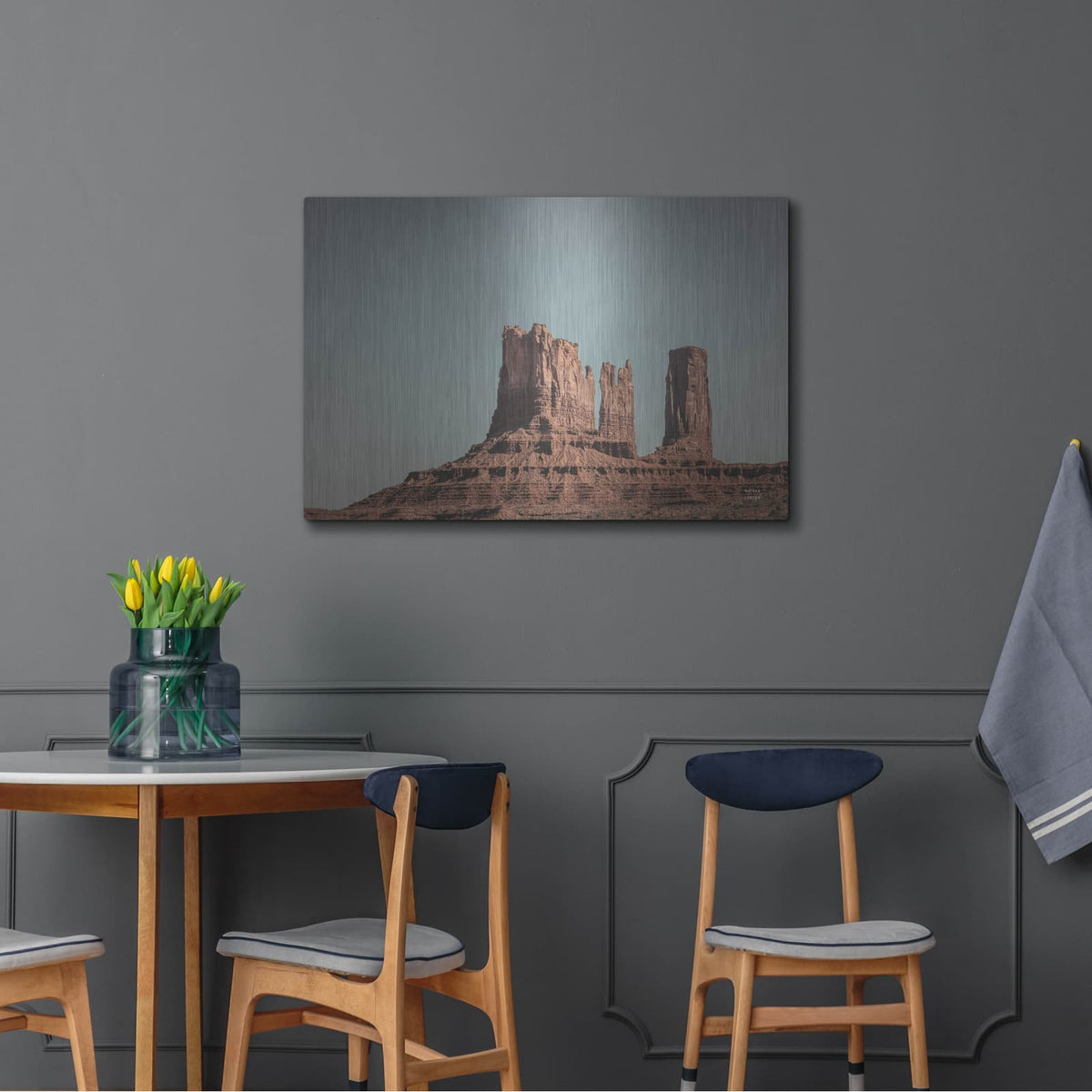 'Monument Valley 2' by Nathan Larson – Metal Wall Art, 36x24 room view