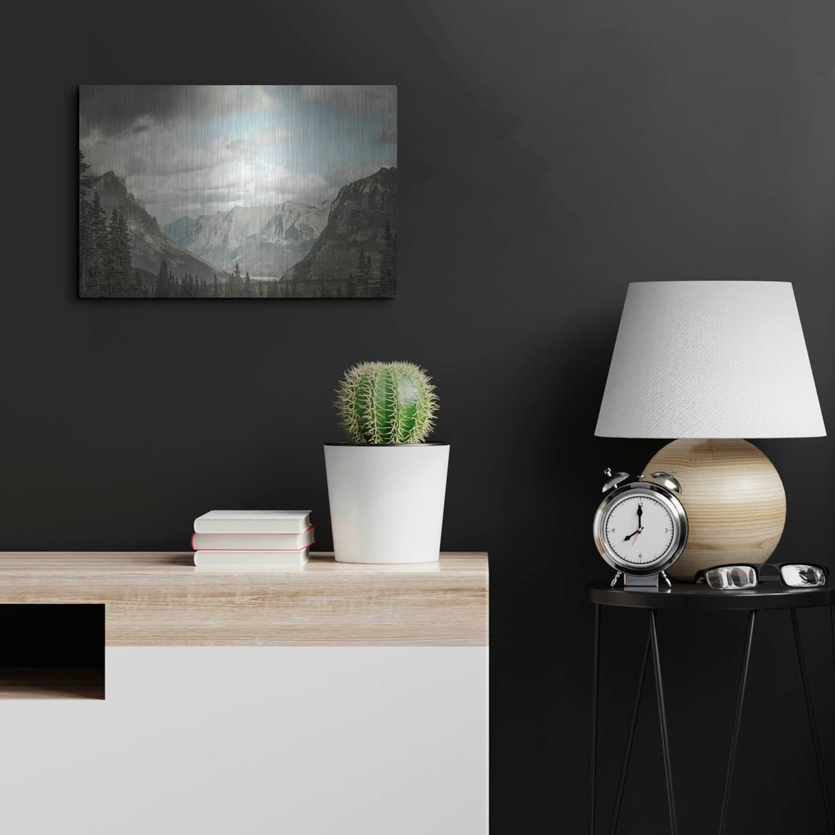 'Glacier National Park Gateway' by Nathan Larson – Metal Wall Art, 24x16 room view