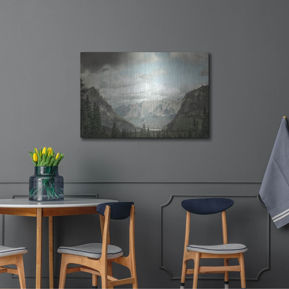 'Glacier National Park Gateway' by Nathan Larson – Metal Wall Art, 36x24 room view