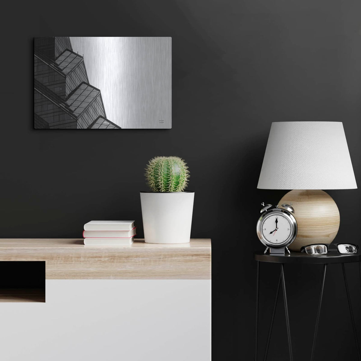 'Philly View 1' by Nathan Larson – Metal Wall Art, 24x16 room view