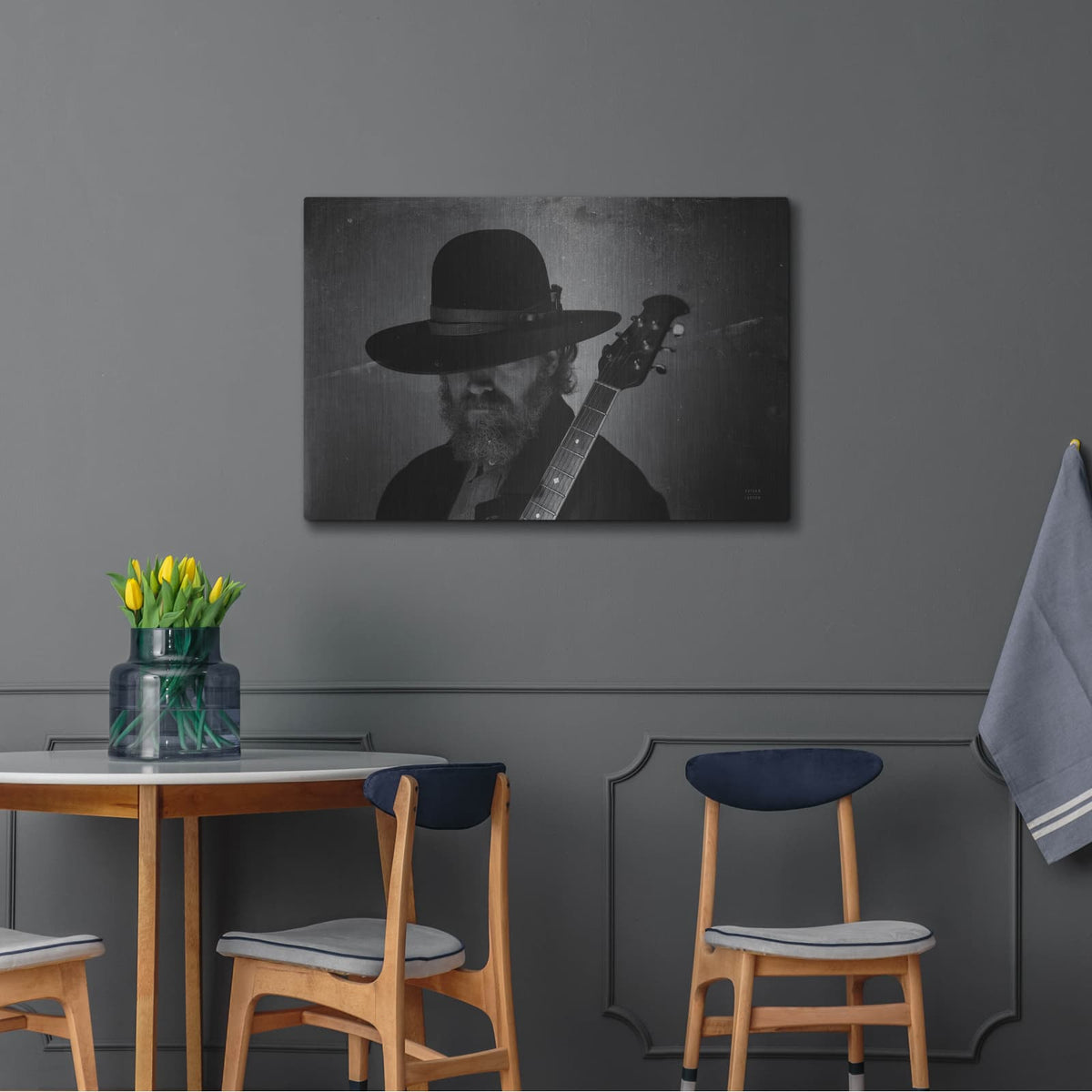 'Home On The Range Cowboy 1' by Nathan Larson – Metal Wall Art, 36x24 room view