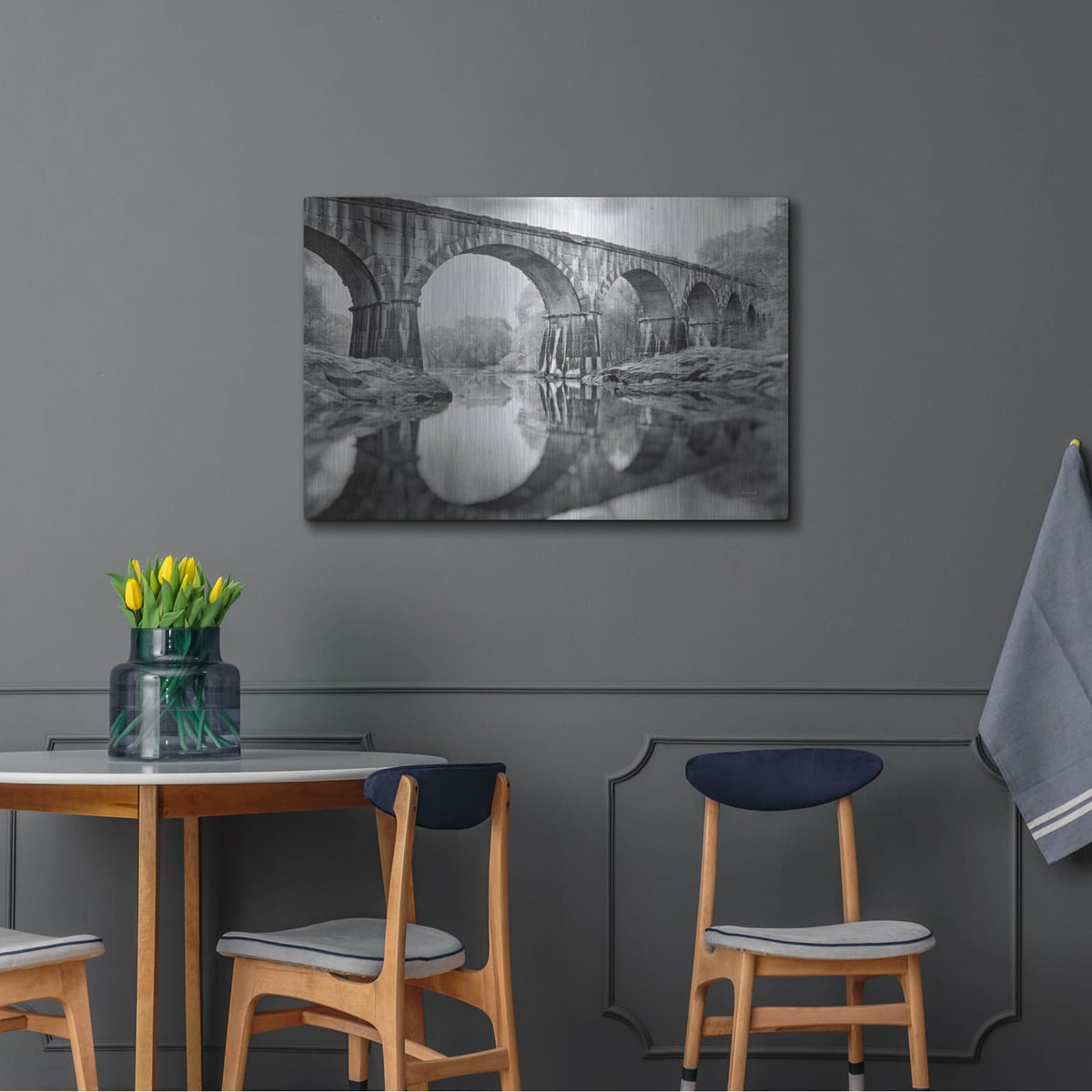 'Aqueduct V' by Nathan Larson – Metal Wall Art, 36x24 room view