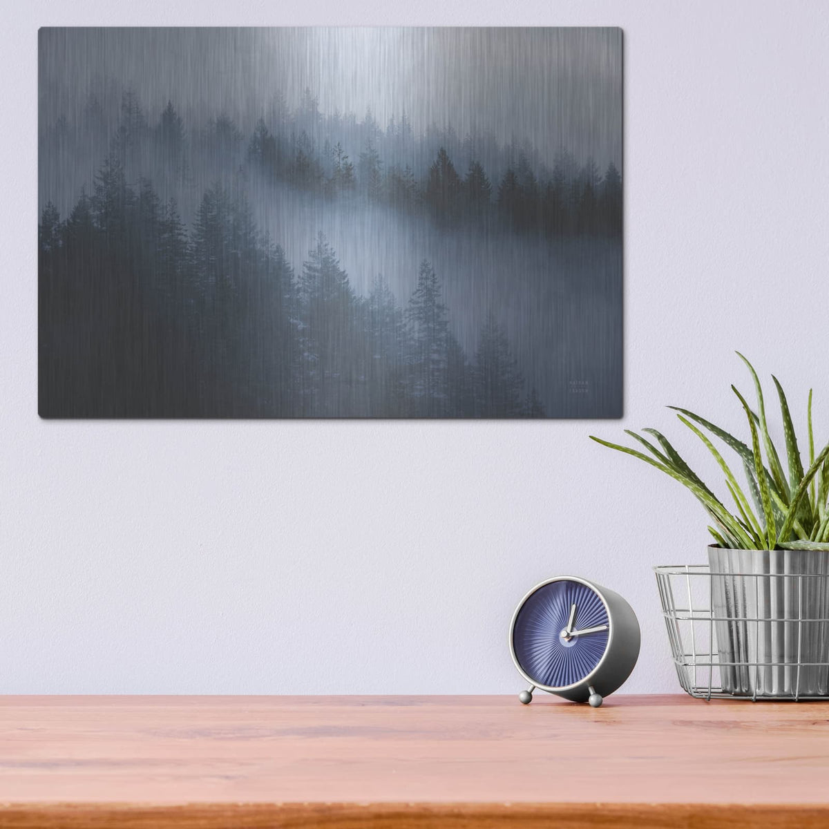 'The Cove' by Nathan Larson – Metal Wall Art, 16x12 room view