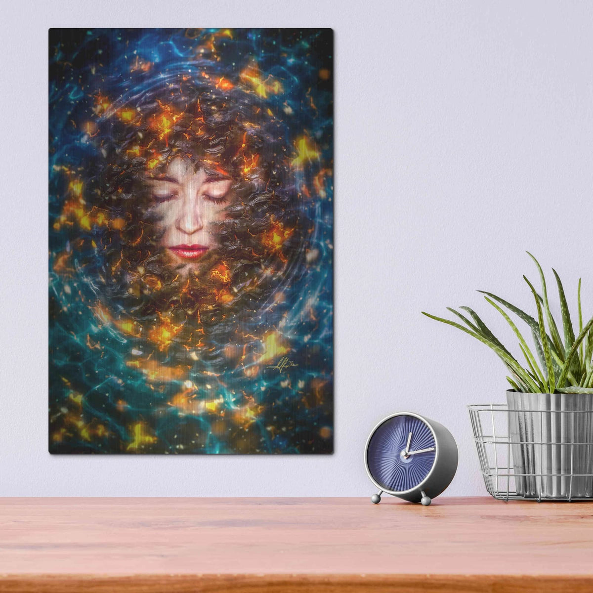 'Pause' by Mario Sanchez Nevado – Metal Wall Art, 12x16 room view