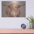 'Highland In The Winter Fog' by Nathan Larson – Metal Wall Art, 16x12 room view