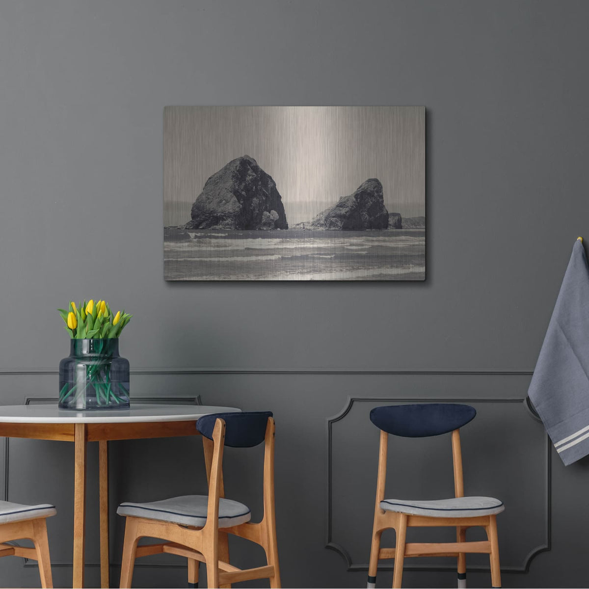 'Rocky Shores' by Nathan Larson – Metal Wall Art, 36x24 room view