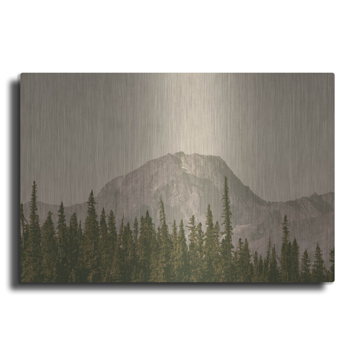 'Mountainous 4' by Nathan Larson – Metal Wall Art