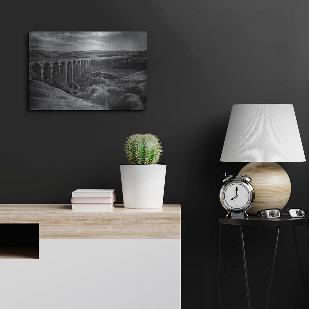 'Aqueduct 4' by Nathan Larson – Metal Wall Art, 24x16 room view
