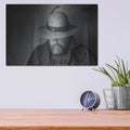 'Home On The Range Cowboy 2' by Nathan Larson – Metal Wall Art, 16x12 room view