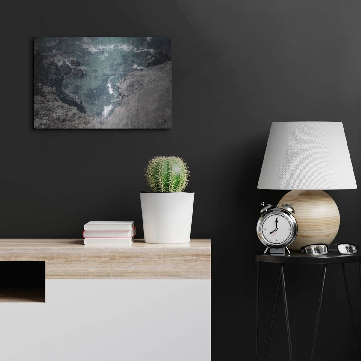 'Pacific Cove' by Nathan Larson – Metal Wall Art, 24x16 room view