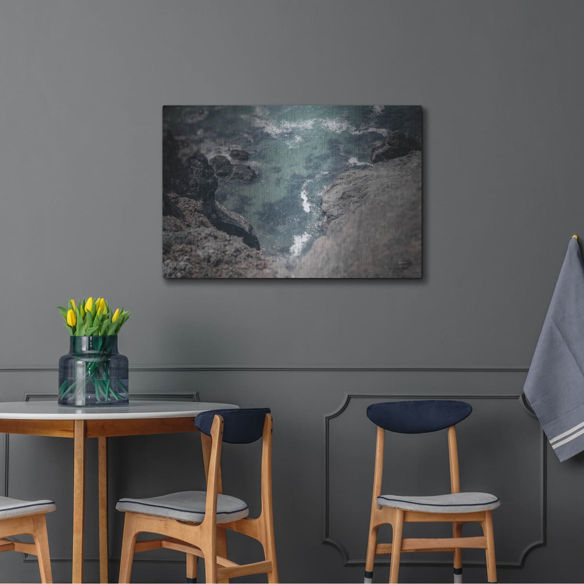 'Pacific Cove' by Nathan Larson – Metal Wall Art, 36x24 room view