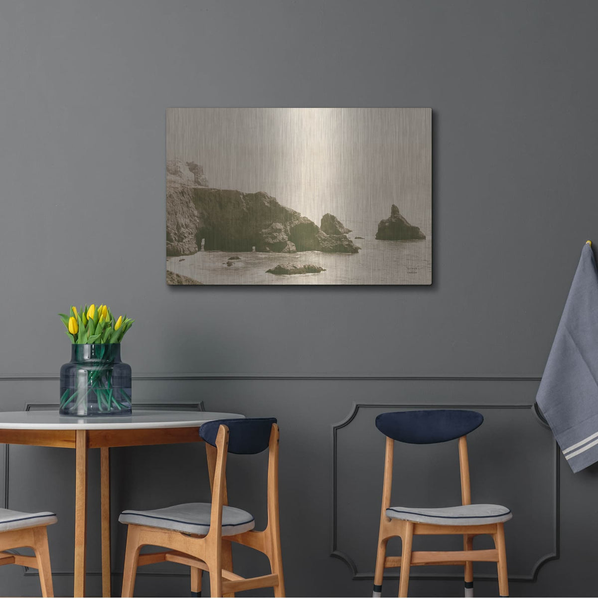 'Passing Through Cove Sepia' by Nathan Larson – Metal Wall Art, 36x24 room view
