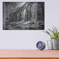 'Aqueduct 1' by Nathan Larson – Metal Wall Art, 16x12 room view