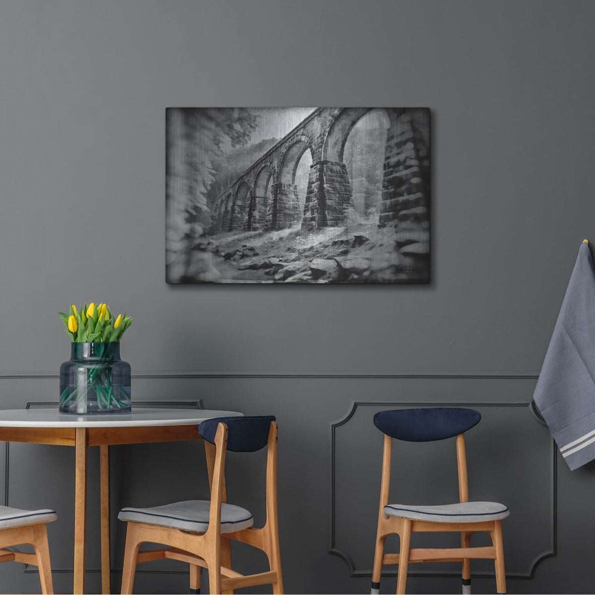 'Aqueduct 1' by Nathan Larson – Metal Wall Art, 36x24 room view