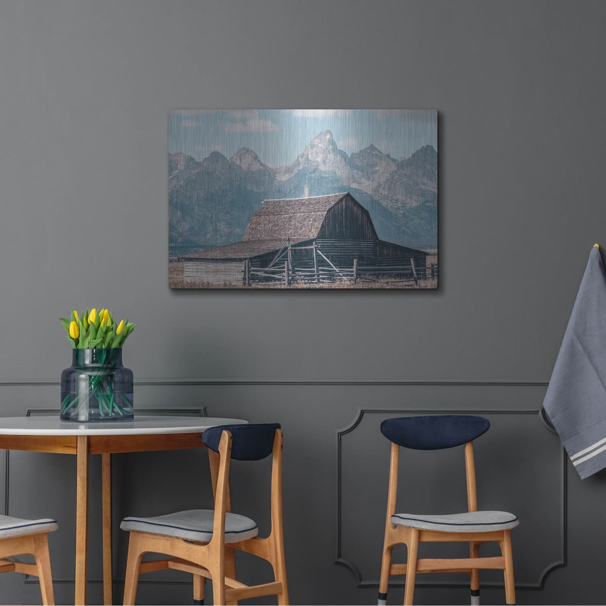'Historic Row 2' by Nathan Larson – Metal Wall Art, 36x24 room view