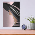 'Beach Chic 4 Blush' by Omar Escalante – Metal Wall Art, 12x16 room view