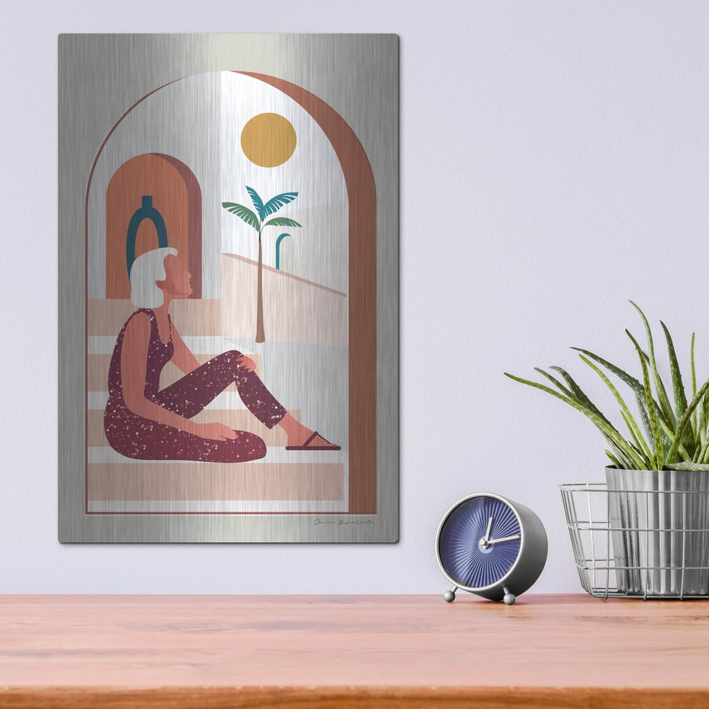 'Luxe Traveler 1' by Omar Escalante – Metal Wall Art, 12x16 room view
