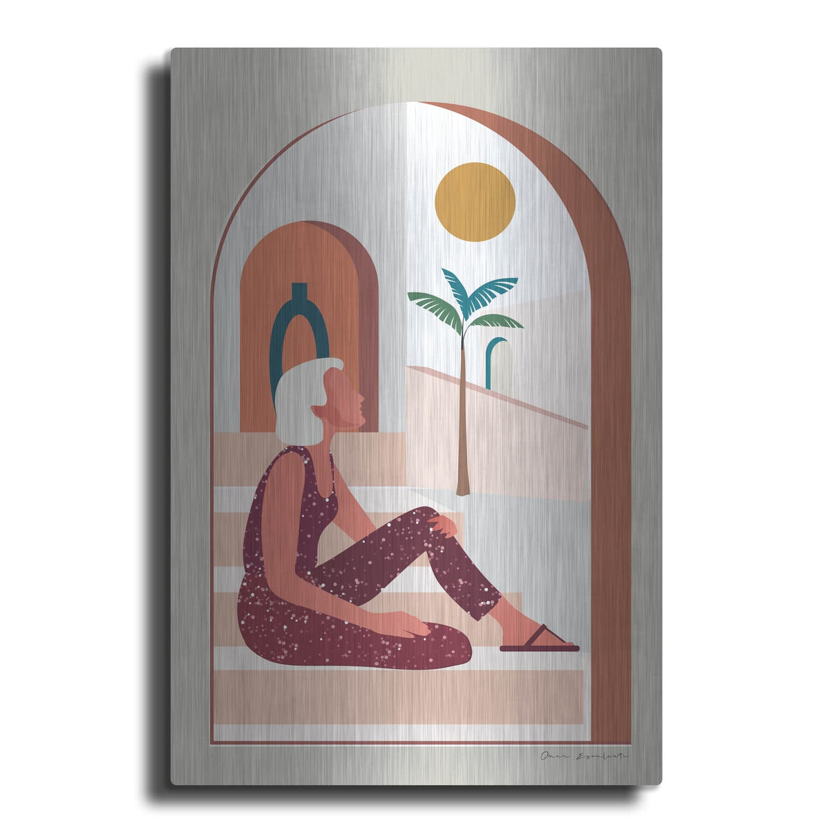 'Luxe Traveler 1' by Omar Escalante – Metal Wall Art