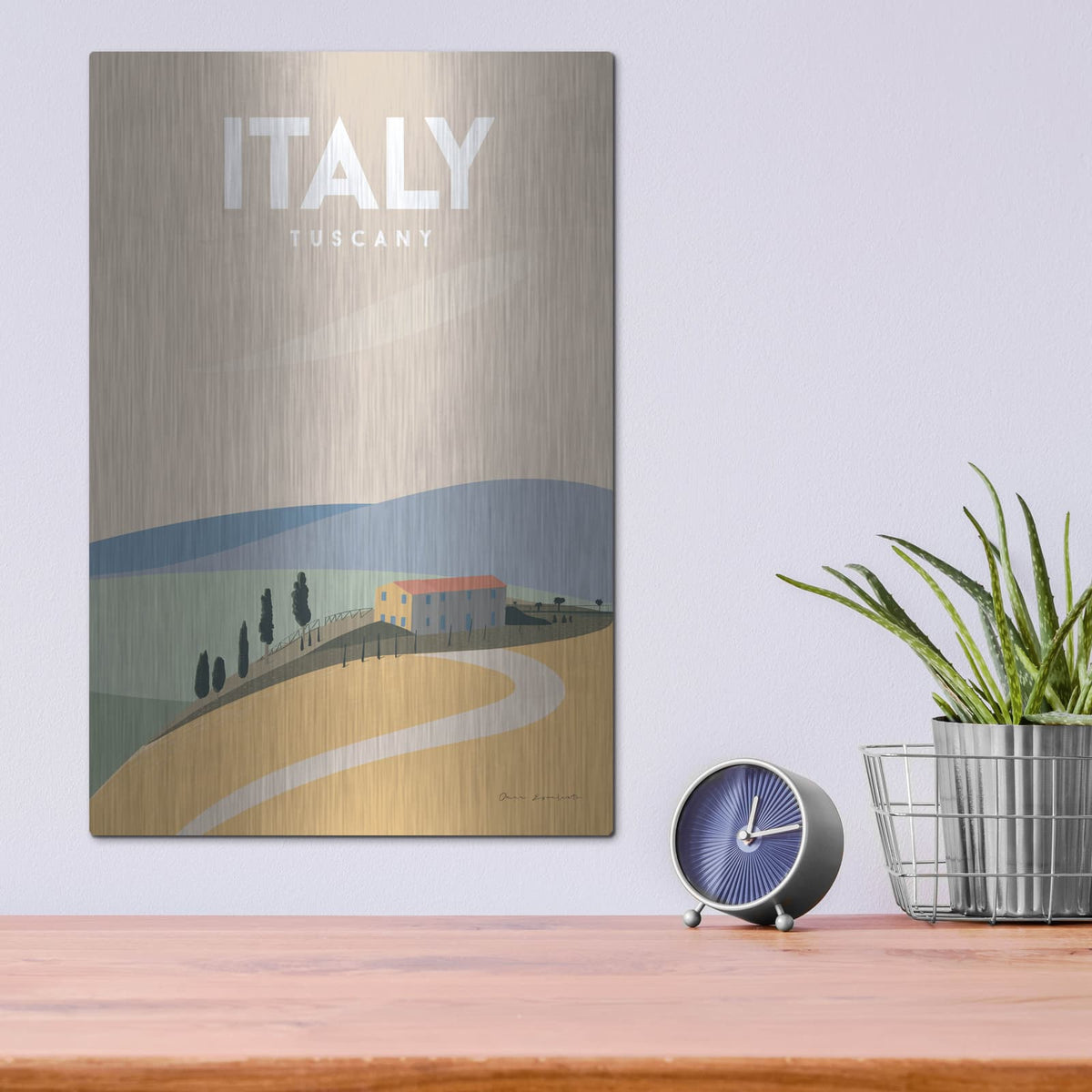 'Italy' by Omar Escalante – Metal Wall Art, 12x16 room view
