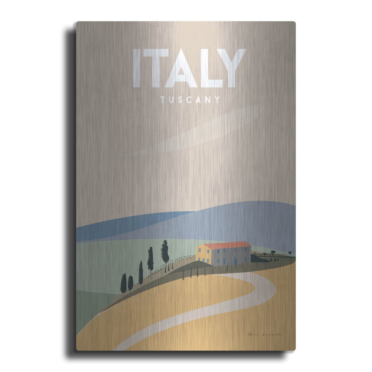 'Italy' by Omar Escalante – Metal Wall Art