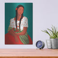 'Mexican Woman 1' by Omar Escalante – Metal Wall Art, 12x16 room view